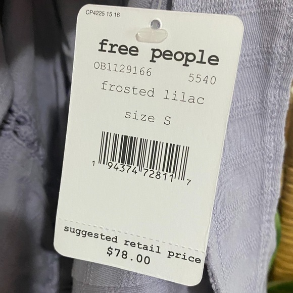 NWT Free People Sweet Something Lace Tank Lilac Purple Small - Picture 12 of 13